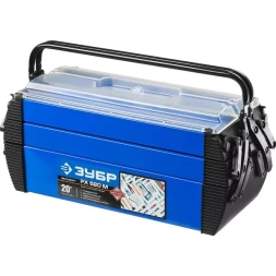 Ящик ЗУБР "ДОКА" металлический для инструмента, 20" 38163-20