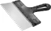 Шпатель ЗУБР &quot;СТАНДАРТ&quot; фасадный, стальное полотно, 250мм, зуб 6х6 10053-25 купить в Урае
