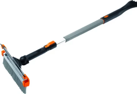 Щетка-сметка для снега со скребком и водосгоном телескопическая поворотная голова STELS 55299 купить в Урае
