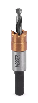 HSS-TiN коронка MESSER 12мм с центр. сверлом без пружины для  лист. материала до 2 мм ц/х купить в Урае