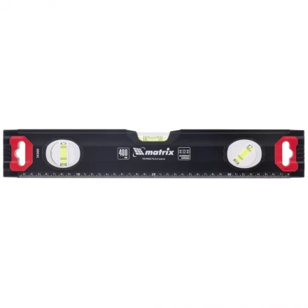 Уровень алюминиевый усиленный 400 мм MATRIX артикул 34360 купить в Урае