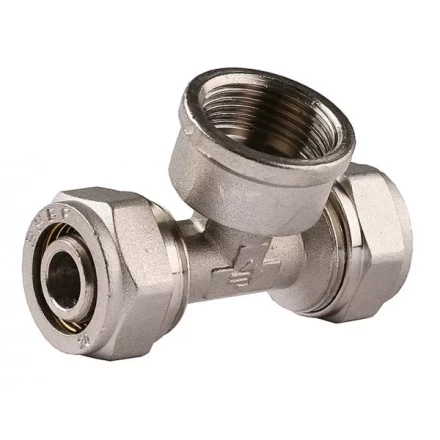 Тройник ЗУБР с внутренней резьбой, цанга-гайка, 3/4&quot;х20х2,0 мм, никель 51406-20-3/4 купить в Урае