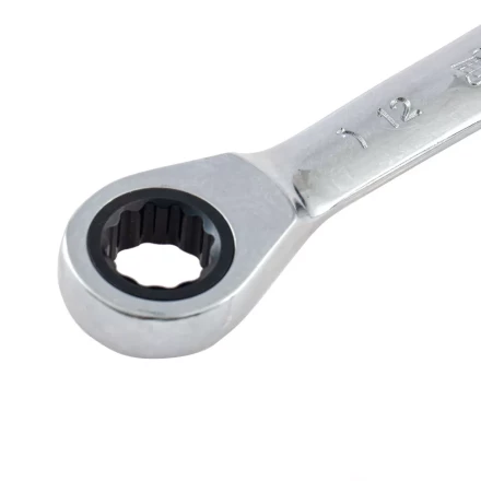 Ключ накидной трещоточный, 12 х 14мм, CrV, зеркальный хром Matrix 14499 купить в Урае