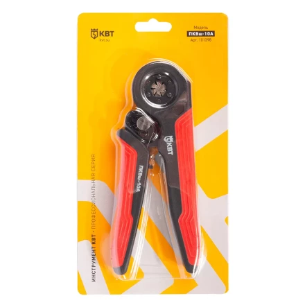 Пресс-клещи КВТ ПКВш-10А для опрессовки втулочных наконечников до 10 мм (101398) купить в Урае