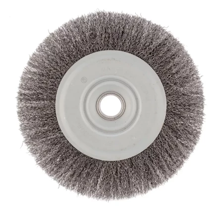 Щетка для УШМ 200 мм посадка 22,2 мм плоская витая проволока Сибртех 746687 купить в Урае