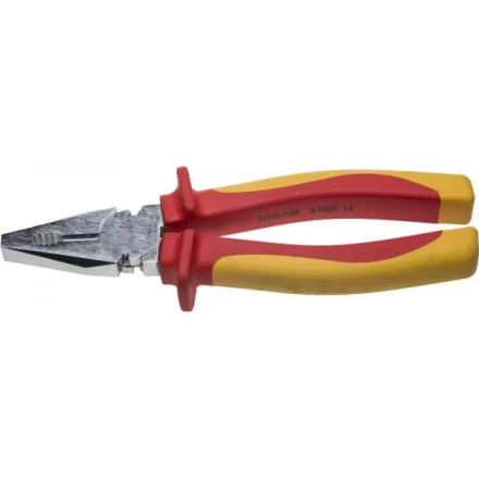 Плоскогубцы ЗУБР &quot;ПРОФЕССИОНАЛ&quot; &quot;ПРОФИЭЛЕКТРИК&quot;, диэлектрические комбинированные, двухкомп рукоятка,  до ~1000В, 200мм 22145-1-20 купить в Урае