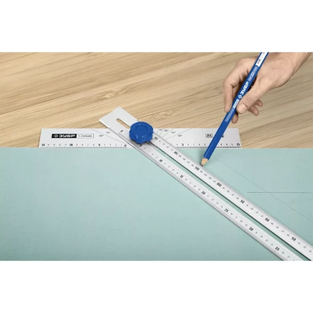 ЗУБР Т-угольник алюминиевый с подвижной направляющей, Профессионал (34389) купить в Урае