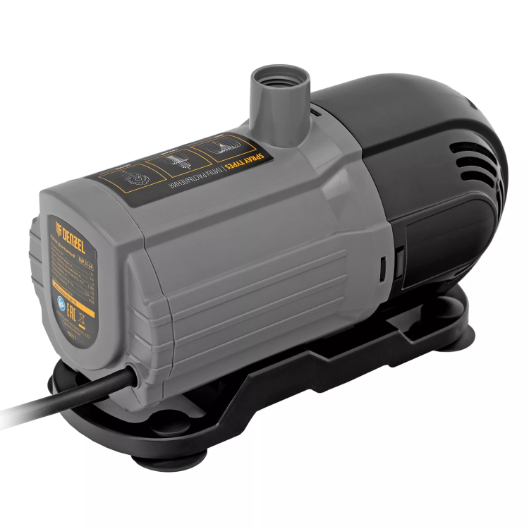 Насос фонтанный FNP31-24, 31 Вт, подъем 2,4 м, 1500 л/ч, колокольчик/2 каскада/гейзер Denzel 99031 купить в Урае