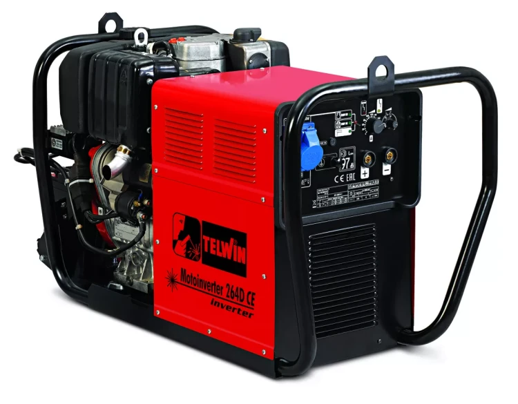 Инверторный сварочный бензогенератор Telwin MOTOINVERTER 264D CE двигатель LOMBARDINI купить в Урае