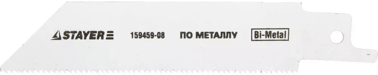 Полотно STAYER "PROFI" S522EF для сабельной эл. ножовки Bi-Met,тонколистовой, профильный металл, нерж сталь, цвет мет 159459-08 купить в Урае