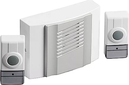 Звонок СВЕТОЗАР &quot;ДУЭТ&quot; радиочастотный беспроводной, 4 мелодии, 2 кнопки, 4,5В SV-58068 купить в Урае