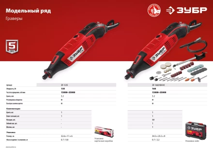 Гравер электрический + насадки ЗГ-160 КН41 серия МАСТЕР купить в Урае