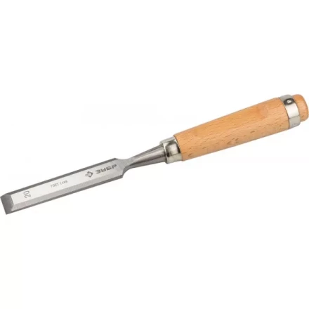 Стамеска-долото ЗУБР &quot;ЭКСПЕРТ&quot; с деревянной ручкой, хромованадиевая, 20мм 18096-20 купить в Урае