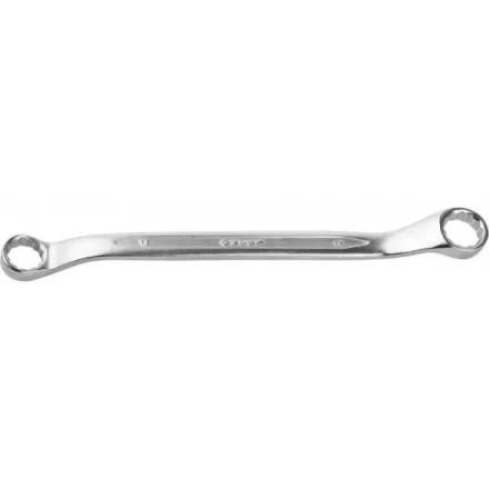 Ключ ЗУБР &quot;ПРОФИ&quot; гаечный накидной изогнутый, Cr-V сталь, хромированный, 13х14мм 27132-13-14 купить в Урае