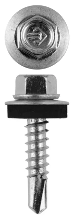 Саморезы ЗУБР &quot;ПРОФЕССИОНАЛ&quot; оцинков., для крепл. кров. матер. к металл. констр., 5.5х25мм, 1800шт 4-300310-55-025 купить в Урае