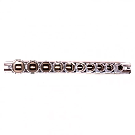 Набор торцевых головок 3/8 шестигранные CrV 10 шт 8-19 мм Stels 13601 купить в Урае