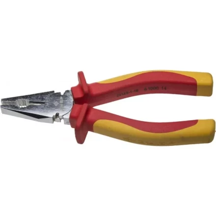 Плоскогубцы ЗУБР &quot;ПРОФЕССИОНАЛ&quot; &quot;ПРОФИЭЛЕКТРИК&quot;, диэлектрические комбинированные, двухкомп рукоятка, до ~1000В, 160мм 22145-1-16 купить в Урае