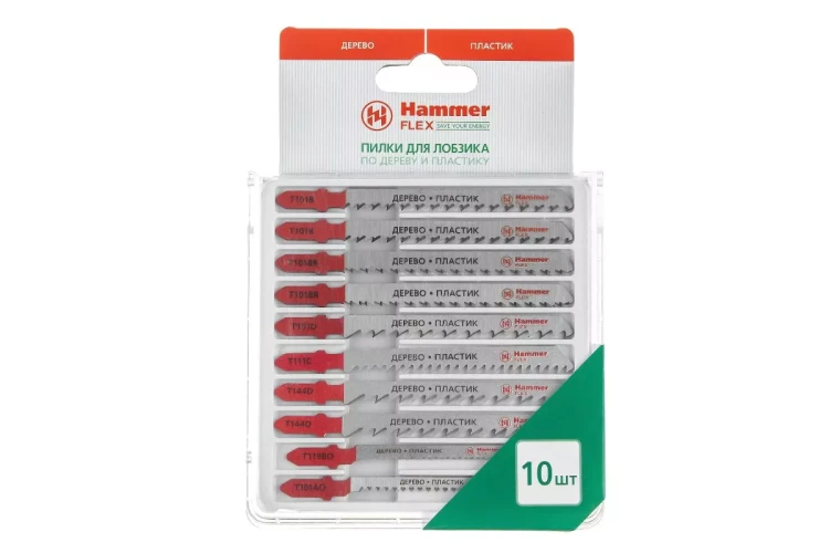 Пилки для лобзика HAMMER JG WD-PL набор No4 (10шт.) купить в Урае