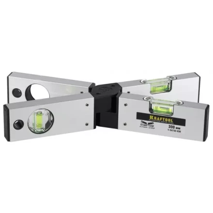 Уровень KRAFTOOL &quot;PRO&quot; &quot;MASS Level&quot;, раскладной, 3 ампулы, 300мм 1-34730-030 купить в Урае