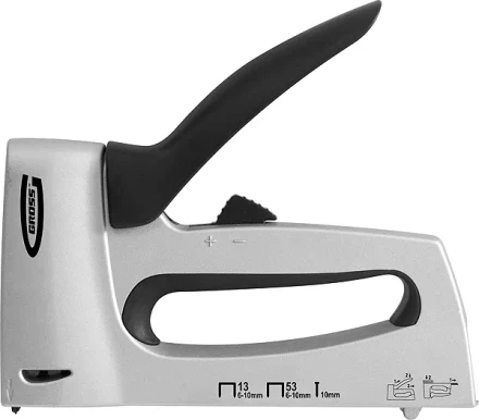 Степлер мебельный алюминиевый корпус тип скобы 13 53 300 6-10 мм GROSS 41001 купить в Урае
