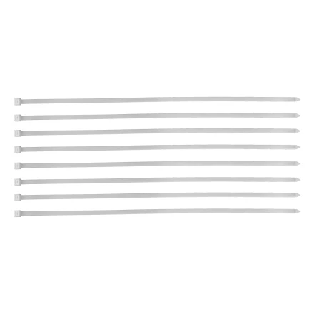 Хомуты, 500 х 8 мм, пластиковые, белые, 50 шт Сибртех 45589 купить в Урае