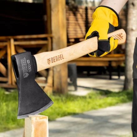 Топор, 1000 г Denzel 21634, кованый, буковое топорище купить в Урае