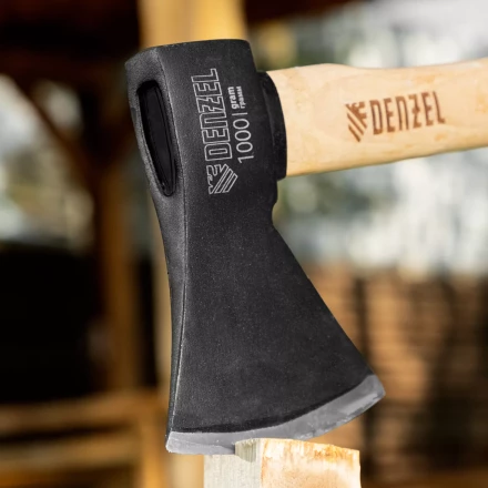 Топор, 1000 г Denzel 21634, кованый, буковое топорище купить в Урае