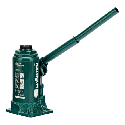 Домкрат гидравлический бутылочный Сибртех 50806, 10 т, 190-370 мм купить в Урае