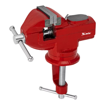Тиски слесарные MTX 50 мм настольные поворотные c наковальней 18675 купить в Урае