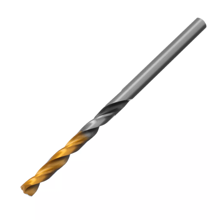 Сверло спиральное по металлу Denzel 4 x 75мм, Р6М5, Golden Tip, многогранная заточка 718272 купить в Урае