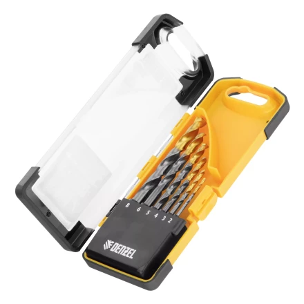 Набор сверл по металлу Denzel, 2-8мм, Р6М5К8-TiN, Golden Tip, 6 шт 723004 купить в Урае