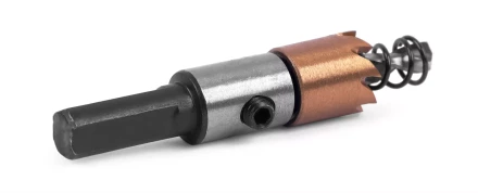 HSS-TiN коронка MESSER  14мм с центр. сверлом и толкающей пружиной для  лист. материала  до 2 мм ц/х купить в Урае