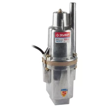 Насос ЗУБР &quot;Родничок&quot; вибрационный, погружной, для чистой воды, 1500 л/ч, напор 60 м, шнур 10 м, 225 Вт ЗНВП-300-10 купить в Урае