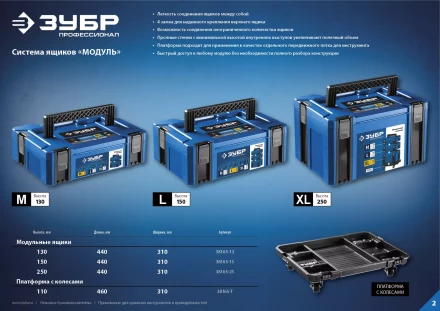Ящики для инструмента МОДУЛЬ серия ПРОФЕССИОНАЛ купить в Урае