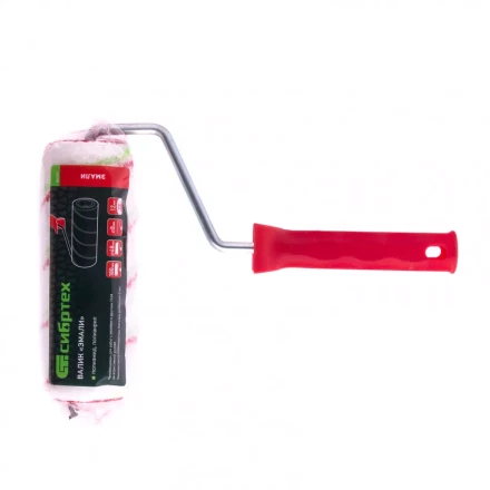 Валик &quot;Эмали&quot;  180 мм ворс 12 мм D 48 мм D ручки 8 мм полиамид полиакрил Сибртех 80170 купить в Урае