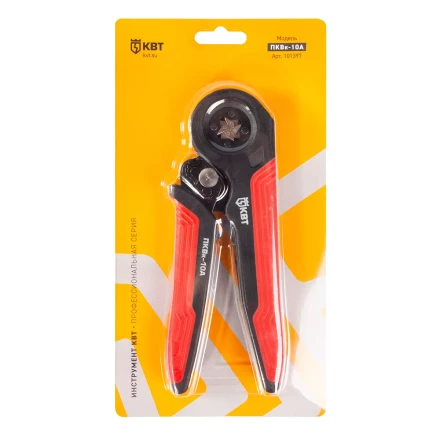 Пресс-клещи КВТ ПКВк-10А для опрессовки втулочных наконечников до 10 мм (101397) купить в Урае