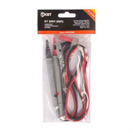 Комплект измерительных щупов КВТ КТ 3001 PROLINE 1000 мм, 20 AWG, 2 мм (89656) купить в Урае