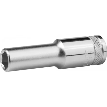 Торцовая головка KRAFTOOL &quot;INDUSTRIE QUALITAT&quot;, удлиненная, Cr-V, FLANK, хромосатинированная, 1/2&quot;, 11 мм 27807-11_z01 купить в Урае