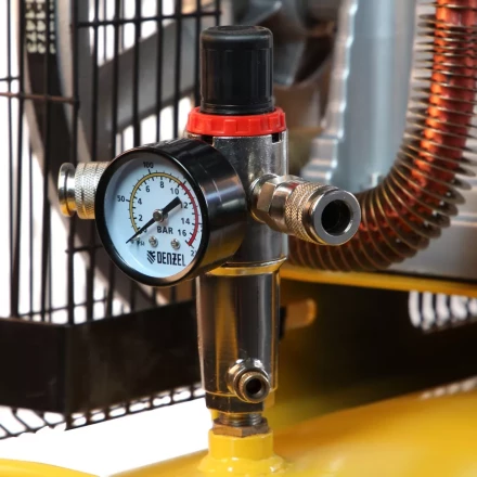 Компрессор воздушный, ременный привод BCI5500-T/270, 5.5 кВт, 270 литров, 850 л/мин Denzel 58129 купить в Урае