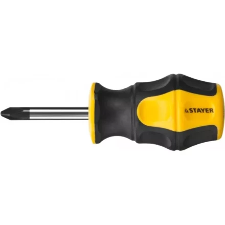 Отвертка STAYER &quot;MASTER&quot; &quot;HERCULES&quot;, Сr-V, противоскользящая рукоятка, PH2x38мм 25052-38-2_z02 купить в Урае