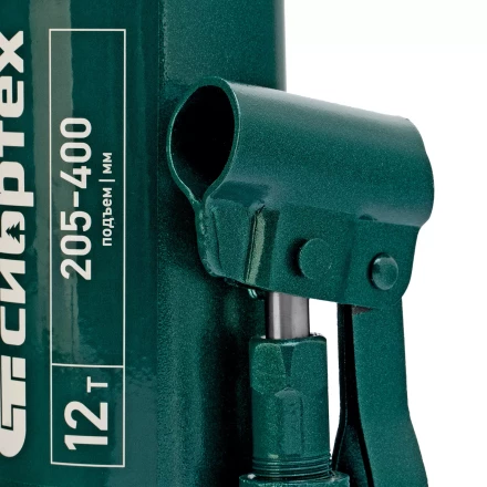 Домкрат гидравлический бутылочный Сибртех 50807, 12 т, 205-400 мм купить в Урае