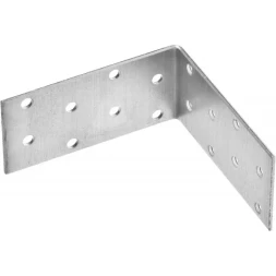 Крепежный угол ЗУБР "МАСТЕР" равносторонний, 40х80х80мм, 1шт 310206-040-080