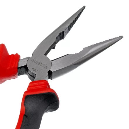 Длинногубцы прямые Matrix, 160 мм, хром-ванадий, двухкомпонентные рукоятки, 17309 купить в Урае