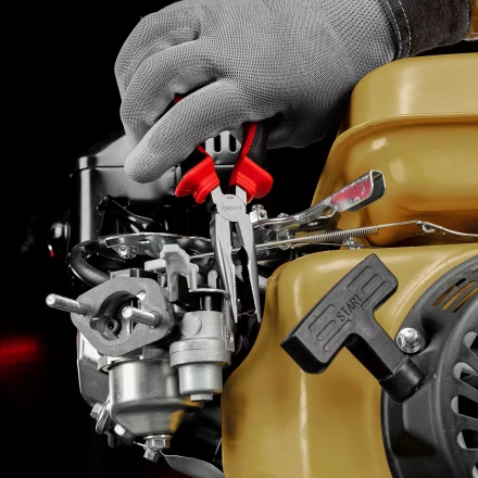 Длинногубцы прямые Matrix, 160 мм, хром-ванадий, двухкомпонентные рукоятки, 17309 купить в Урае