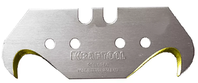 Лезвие KRAFTOOL"PRO" "SOLINGEN"сменное,для универс ножей,нитрид титана,многоур закалка,крюк типS24,18,7х50х0,50мм,5шт 09643-TIN-S5_z01 купить в Урае