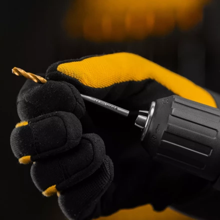 Сверло спиральное по металлу Denzel 4,2 x 75мм, Р6М5, Golden Tip, многогранная заточка, 718273 купить в Урае