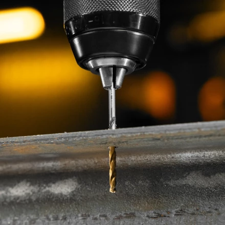 Набор сверл по металлу Denzel, 1-10 мм, Р6М5К8-TiN, Golden Tip, 10 шт 723005 купить в Урае