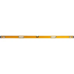 Уровень JCB коробчатый, 2 фрезерованные базовые поверхности, 3 ампулы, крашенный, с ручками, 0,5мм/м, 180см JBL006