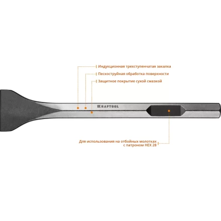 Зубило HEX 28 ALLIGATOR 29341-75-400 купить в Урае