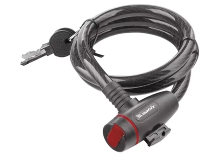 Замок тросовый универсальный с держателем 12х1200 мм MATRIX 91817 купить в Урае